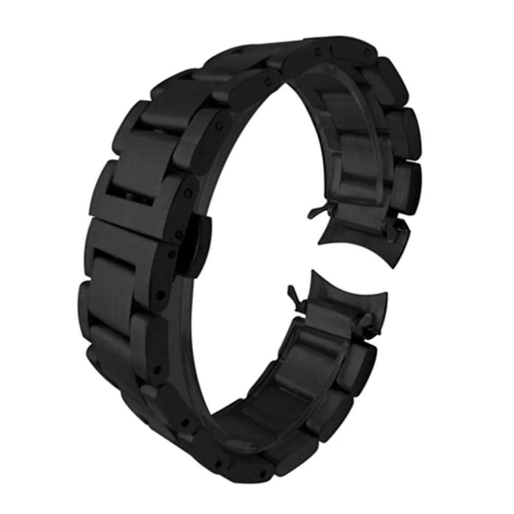 Ремешок из нержавеющей стали для мужских и женских часов однотонный матовый