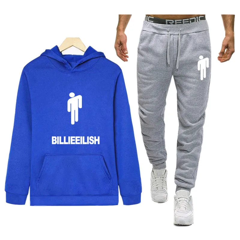 5 Billie Eilish, спортивная одежда для бега, толстовка+ штаны, спортивный костюм для бега, спортивный костюм для фитнеса, компрессионный спортивный костюм, одежда для бега, бега - Цвет: 5