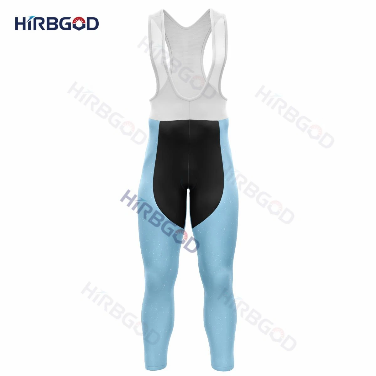 HIRBGOD New Merry Christmas Bell Print Cycling Pants Comfortable Ski Maks Sports Men's Polyester Print Material Breathable