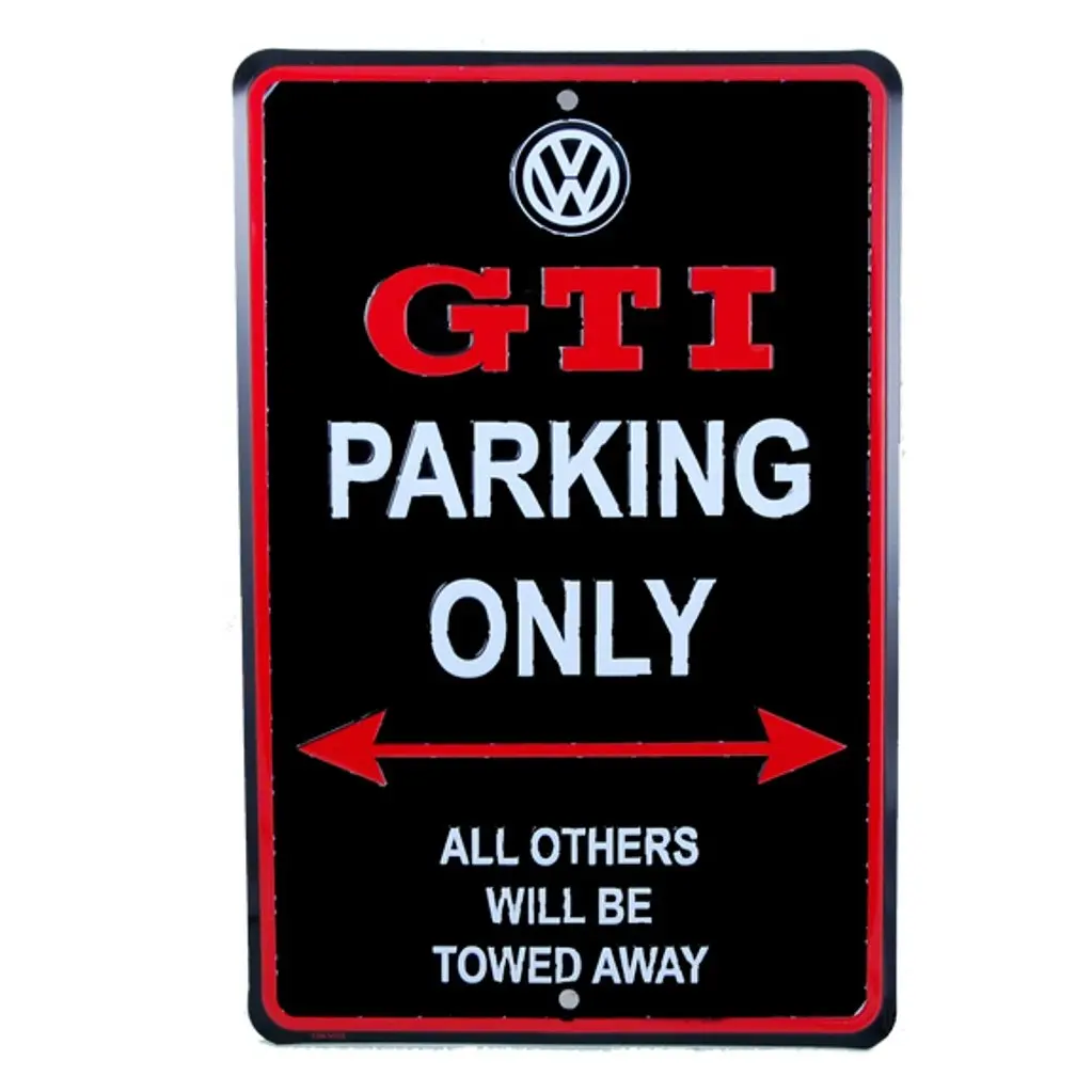 Натуральная VW Golf GTI парковка только уличный вывеска для гаража все Другое будет