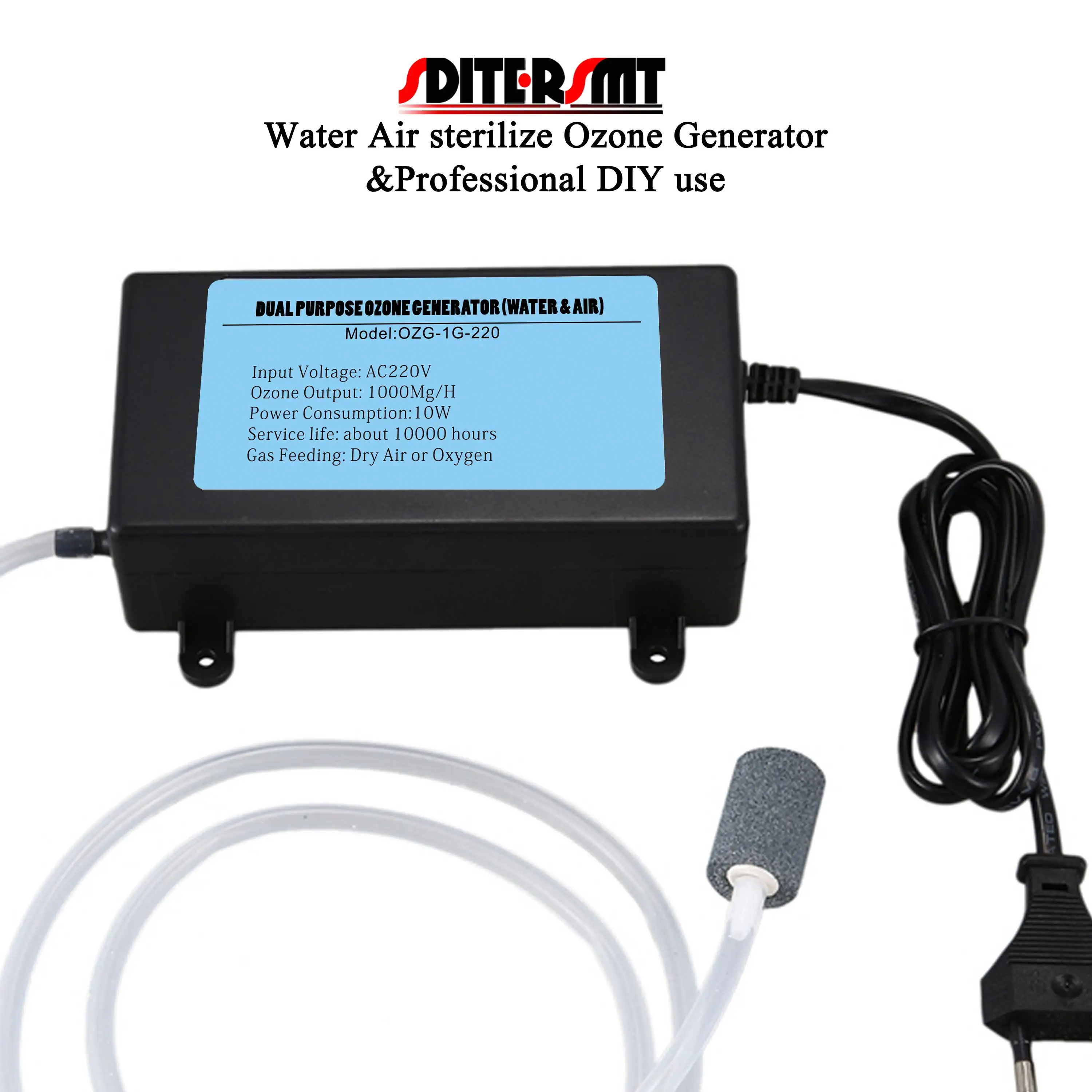 OEM Professional DIY 220V Portable ozone generator 1g For EU,UK,US Optional Smart Socket Linkage TUYA WIFI Smart Device