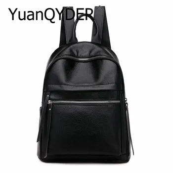 

Solid Color Pu Leather Women Backpack Large Capacity Travel Bag Teenagers Girls Casual All-match Bagpack Ladies Leisure Mochila