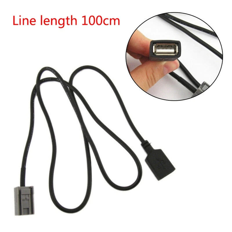 1 Pcs ڵ Aux USB ̺   Ʈ Ȯ ̾  4 Pcs 극ũ Ŭġ   е