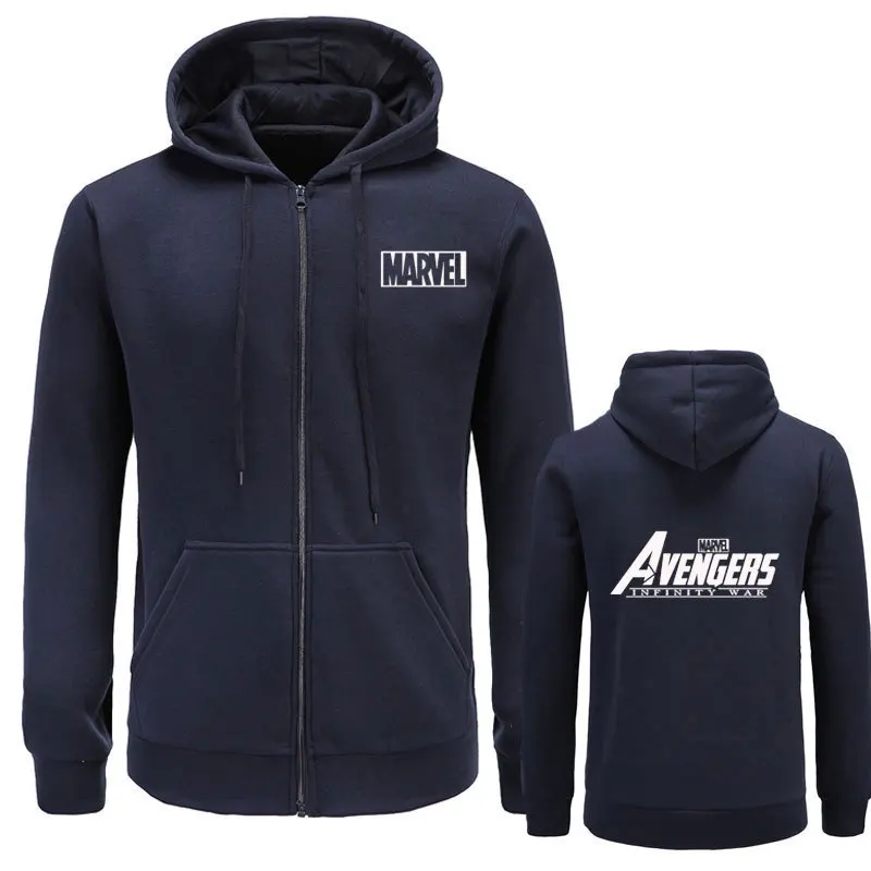 

2019 new autumn men's jacket trend Marvel men's casual sports zipper cardigan