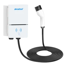 

MRCARTOOL Home Electric Car Charger 1Phase 32A 7KW EV Charger Station 220V Type 2 Plug IEC61851-1 Support Dual-drive System Cars
