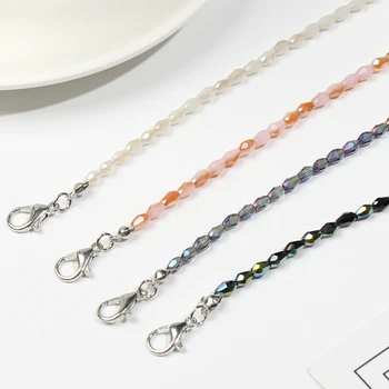 

1Pc Fashion Crystal Beaded Glasses Chain Mask Lanyards Eyeglasses Strap Neck Strap String Chain Anti-lost Mask Cord Holder
