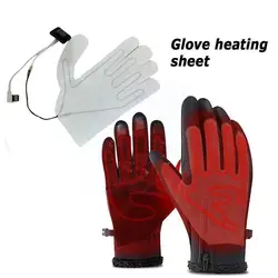 1 Pcs USB Heating Glove Portable Washable Electric Mitts Durable Heat Sheet Three-level Glove Preservation