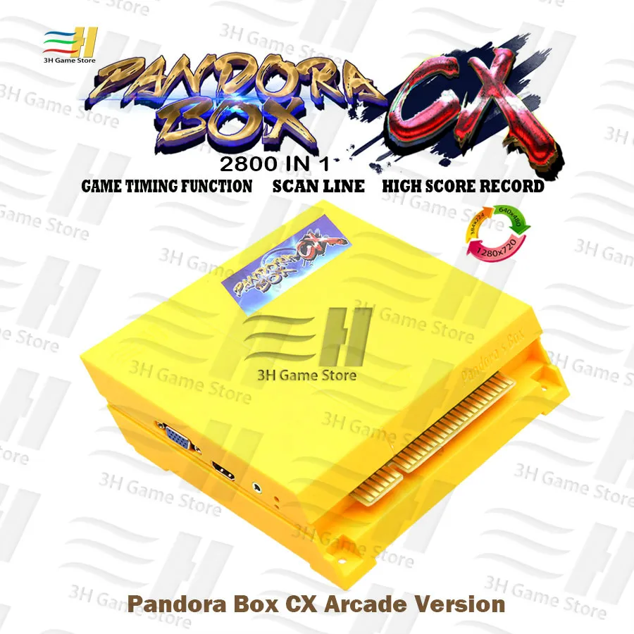 Pandora Box CX 2800 в 1 аркадная версия jamma pcb для аркадной машины VGA CGA HDMI совместимый crt