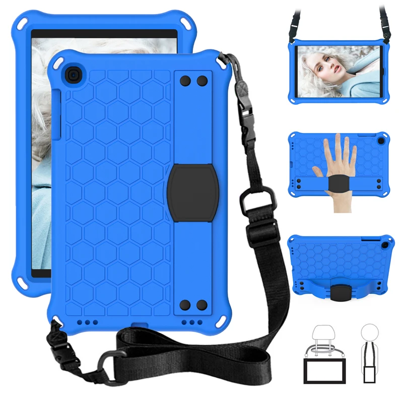 

Safe EVA tablet case For Samsung Galaxy Tab A 10.1 2019 SM-T510 SM-T515 10.1 inch Shoulder Strap Shockproof Protective cover