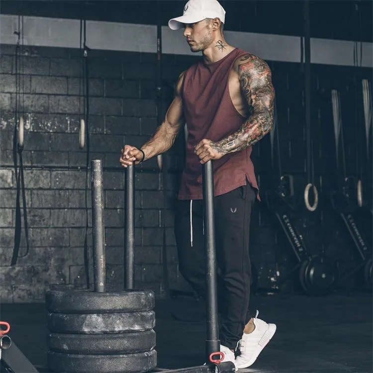 

Muscle Brother New Style Men Breathable Fashion-Pure Cotton Running Sports Casual Breathable Elasticity Fitness Multicolor Vest