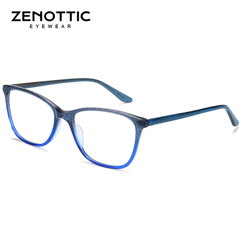 Женские очки ZENOTTIC ацетатные оптические для близорукости прозрачные линзы