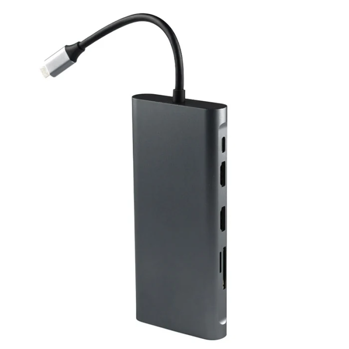 USB C концентратор ноутбук док-станция Тип C адаптер многофункциональный для Windows компьютер XR649