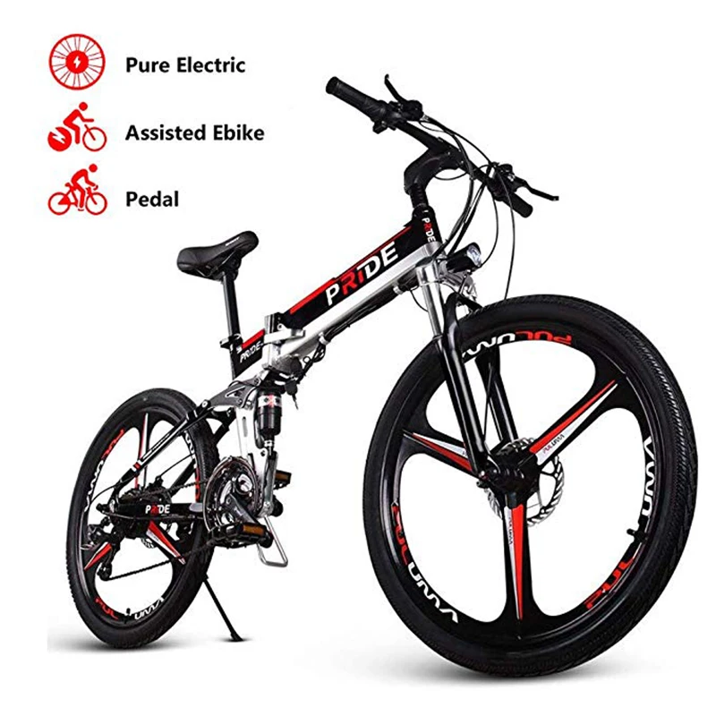 Электрический велосипед 48 в 500 Ач встроенный литиевый аккумулятор 26 дюймов электрический велосипед складной Вт Мощный мотор горный велосипед Велоспорт