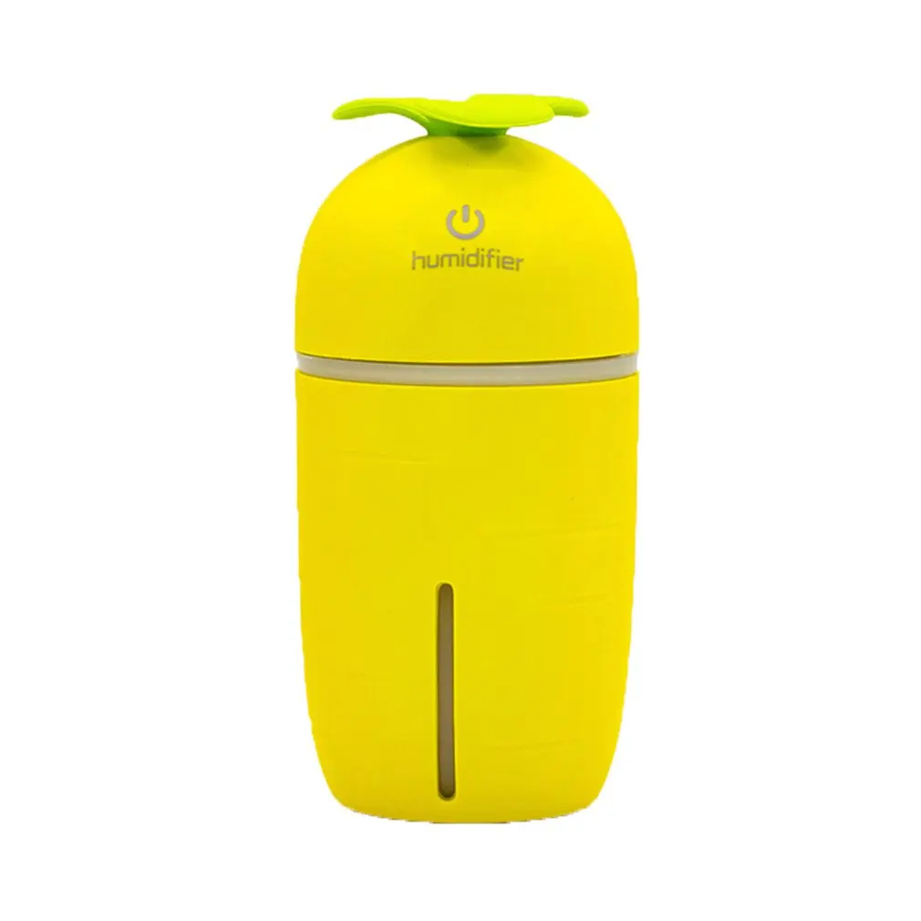 Yellow Прекрасный морковный увлажнитель, Мини Портативный Usb увлажнитель воздуха, светодиодный светильник, диффузор, 3 цвета, для дома, автомобиля, офиса - Цвет: Yellow