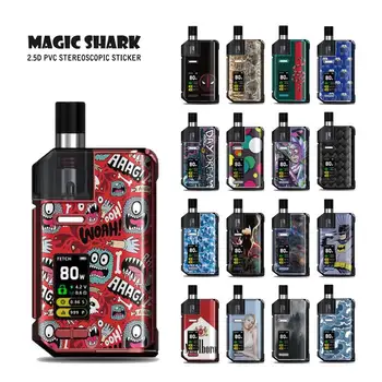 

Magic Shark Batman Painting Weave Sexy Lady PVC Waterproof Sticker Tape for Smok Fetch Pro Case Cover No Fade