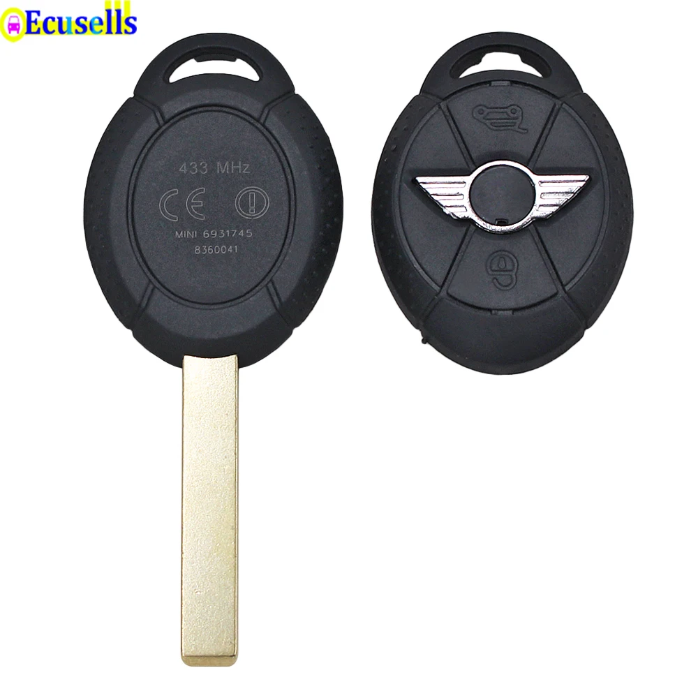3 Button Replacement Shell Remote Key Case Fob for BMW Mini Cooper Uncut Blade key case,car key shell