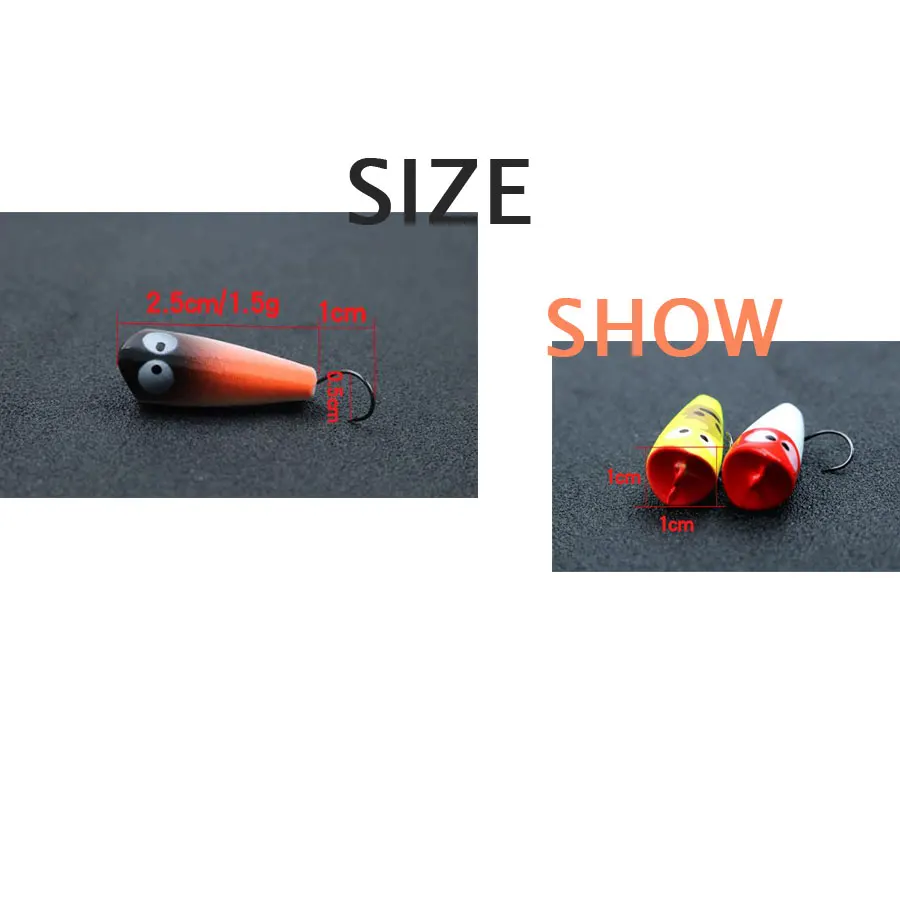 JYJ 1.5g 2g 3g New 1PC mini popper Arrival Hot Sale Minnow Hard Fishing Lure Bait Fishing Tackle Artificial Lures Bait