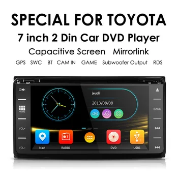 

2 din car radio gps Car DVD Player for Toyota Corolla Auris Fortuner Estima vios Innova gps navigation car player autoradio dab+