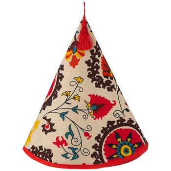 

Kitchen towel Round Africa D75cm, 100% Cotton, Red, Embroidery Home and kitchen products