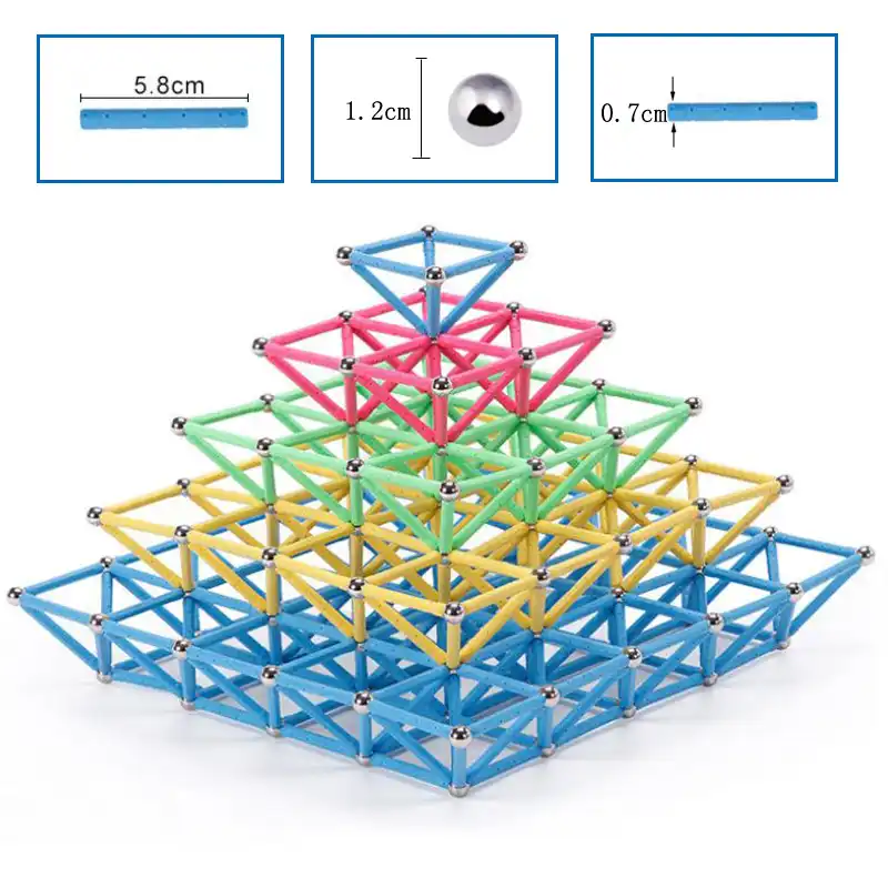 magnetic building sticks