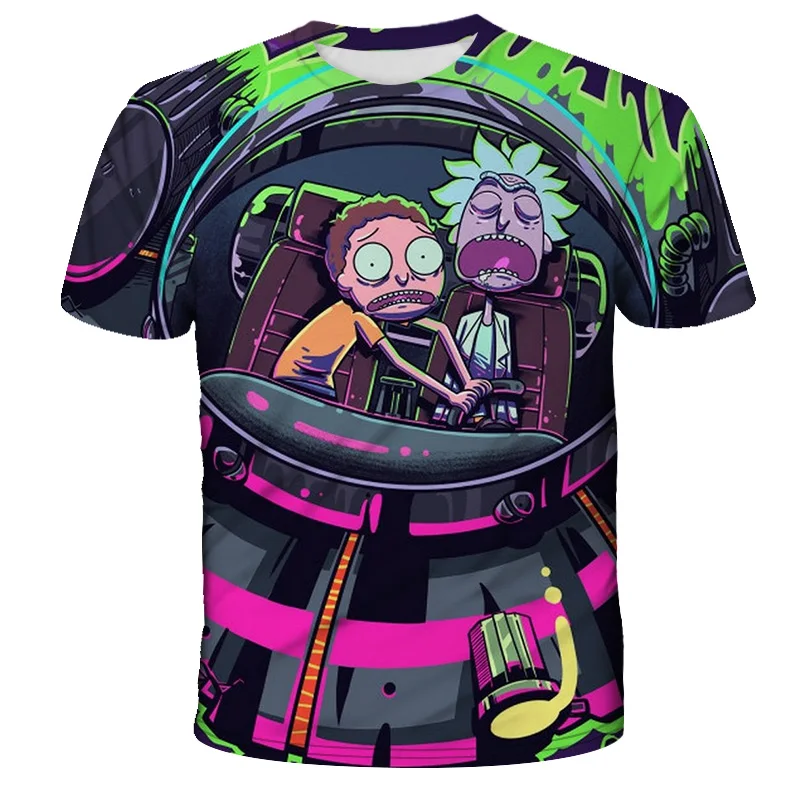Мужская футболка высокого качества с круглым вырезом, свободная, rick and morty, Мужская футболка с принтом, повседневная, трикотажная, мужская, s футболка, топы, большие XXS-6XL - Цвет: T3082
