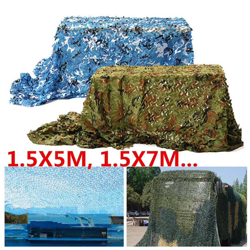 Camouflage Netting Camo Net Woodland Blinds for Military Sunshade Camping Hunter 