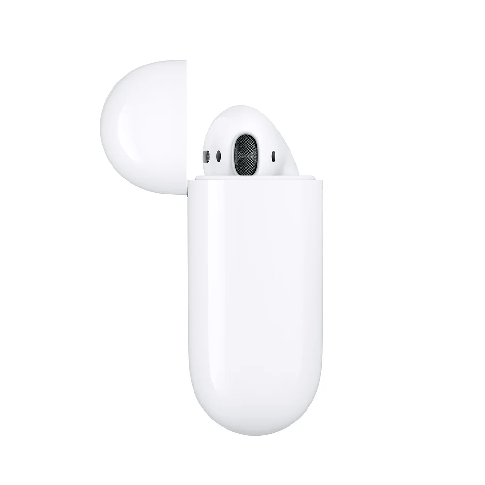 Оригинальные Apple AirPods 2nd с зарядным чехлом беспроводные Bluetooth наушники стерео музыкальные наушники для iPhone 7 8 iPad Mac часы
