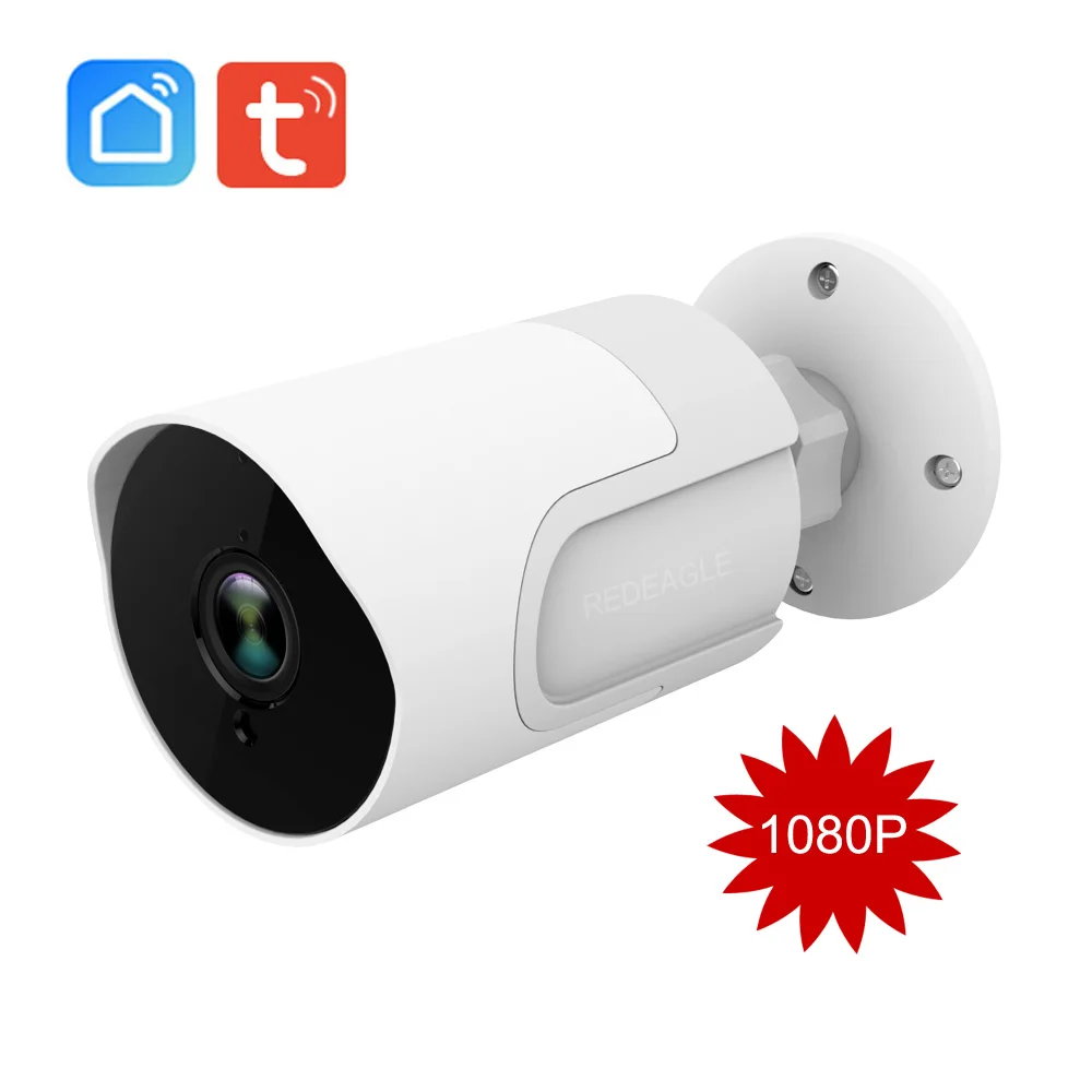 Tuya умная Wi Fi камера 1080P беспроводная домашняя безопасности наружная двусторонняя