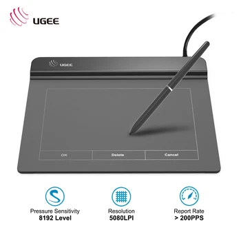 

Ugee CS06 Signature Tablet Graphics Drawing Tablet Pad 6x4 Inch Active Area with 8192 Levels Battery-Free Pen 5080LPI