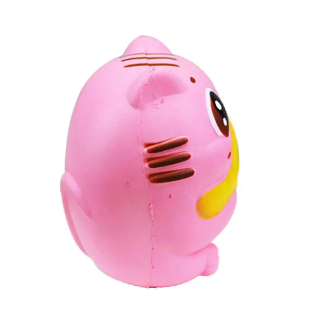 Брелок 10 см Jumbo Kawaii Cat/Kitty удерживайте рыбы животных медленно поднимающийся Squeeze хлеб торт сладкий ароматический подарок