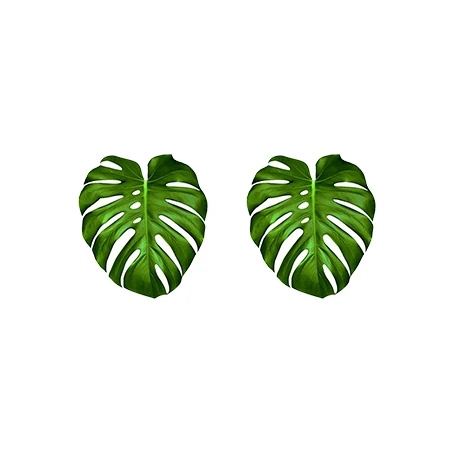 9 Новые Monstera листья акриловые серьги ананас фруктовый сок арбуз банан серьги гвоздики летние праздничные эпоксидные серьги - Окраска металла: 9