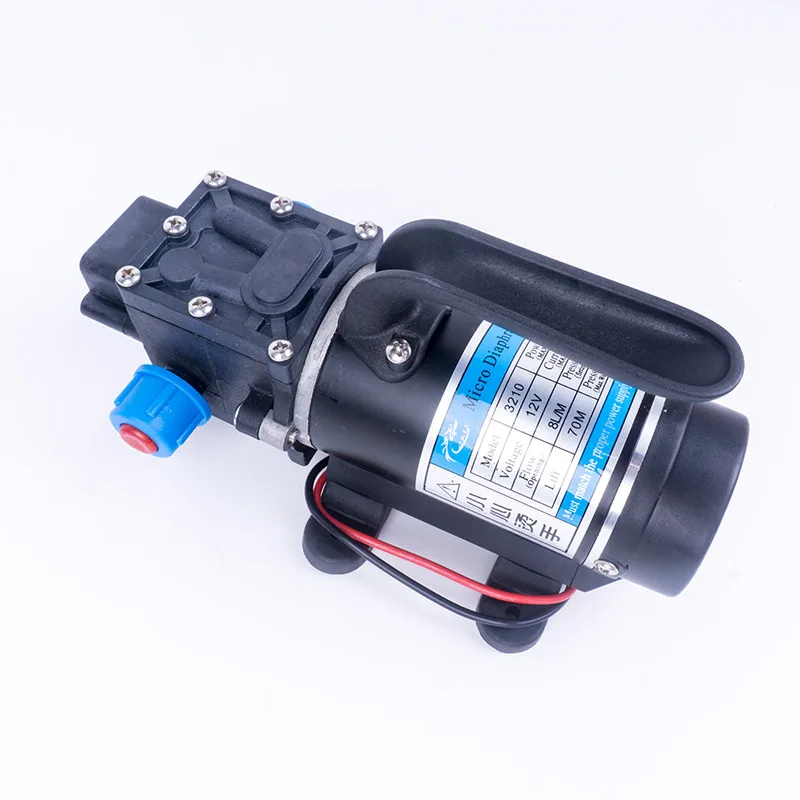 DC 12V 100W 1.1MPA 130PSI 8л/мин водяной насос высокого давления электрический мембранный