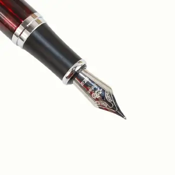 

Jinhao Medium nib fountain Pen X750 Dark Red Flower Pattern Stainless Steel