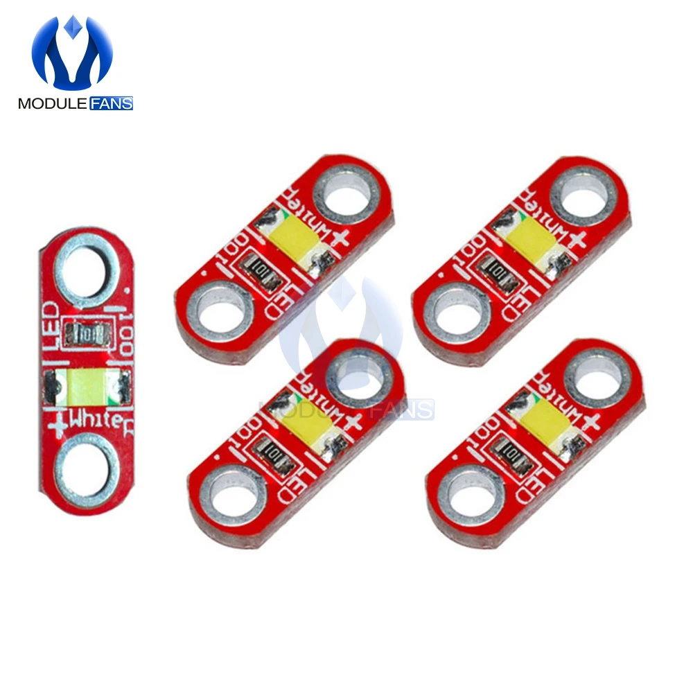 

10PCS Mini SMD LED Module White LED Module For Lilypad Voltage 3v to 5v 40mA Board