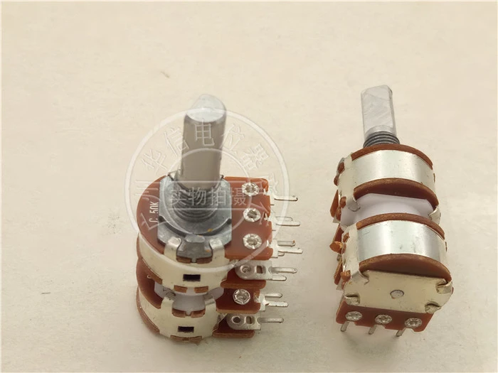 remote light switch control 5pcs 148 type quadruple potentiometer C50K /C50KX4 handle length 20MMF with stepping 41 points 50K light fan switch