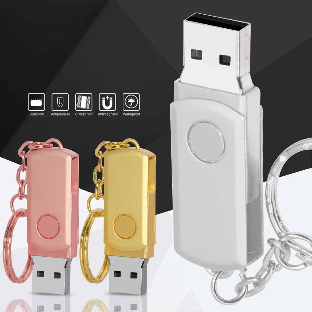 Металлический водонепроницаемый USB флеш-накопитель 4 ГБ 8 16 32 64 2 0 | Компьютеры и