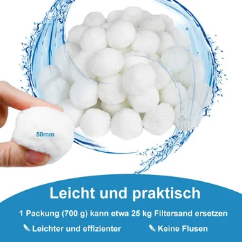 

New 500g 700g Filter Balls Alternative to Sand Filter System Accessory Set For Pool Swimming Pool Filter Pump Aquarium
