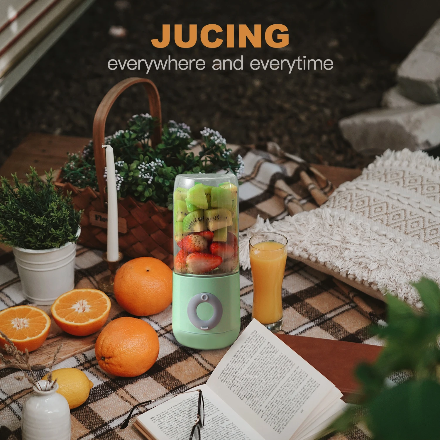 DTVANE 6 Cutter Mini Portable Juicers USB Electric Mixer Fruit Smoothie Blender For Machine Food Processor Maker Juice Extractor