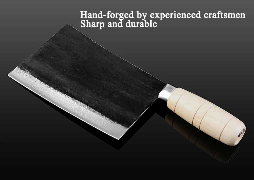XITUO лезвие ручной работы кованый китайский кухонный нож из нержавеющей стали Кливер Чоппер Мясник нож сверхмощный Кливер с деревянным
