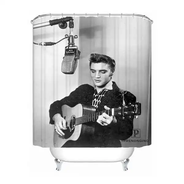 Custom Rock by Elvis Водонепроницаемая занавеска для душа домашняя ванная комната s крючки полиэфирная ткань мульти Sizes180509-08 - Цвет: Shower Curtain