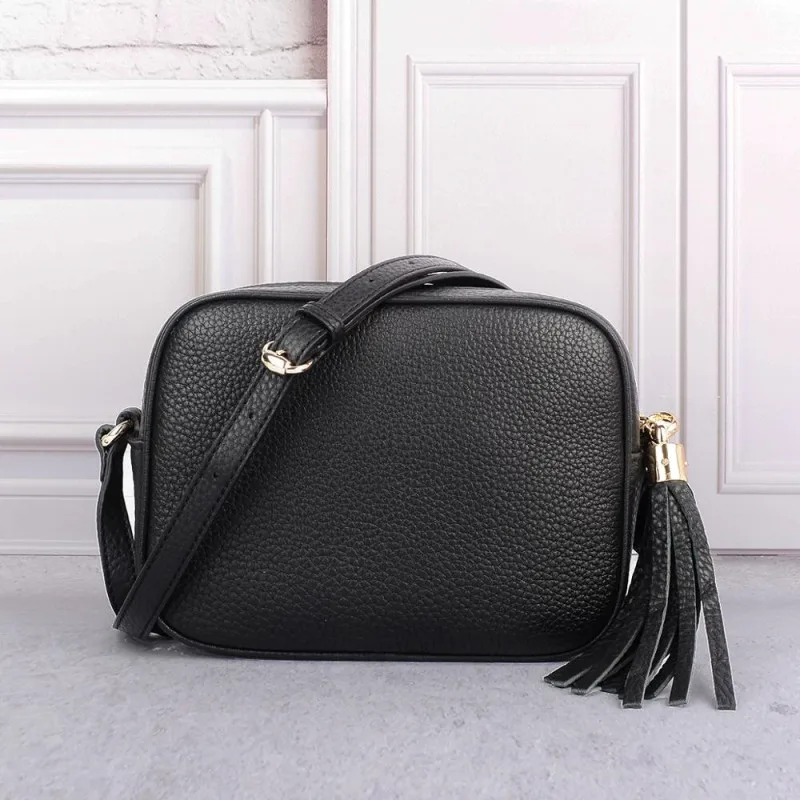 

Luxury Brand Soho Bag For Women 2019 Top Quality Designer Genuine Leather Crossbody Bag Soft Small Messenger Bag Black Handbags