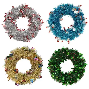 

15.75in Fashion Christmas Wreath Artificial Decorative Door Hanging Wreath Xmas Decor For Party Home Decoration