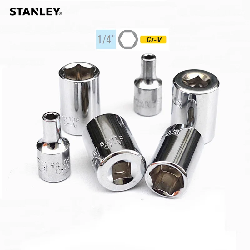 Stanley 1 Pezzo 6Pt 1/4 Presa Metrica 3.5Mm 4Mm 4.5Mm 5Mm 5.5Mm 6Mm 7Mm 8Mm 9Mm 10Mm 11Mm A 14Mm Presa Utensili Manuali Marche