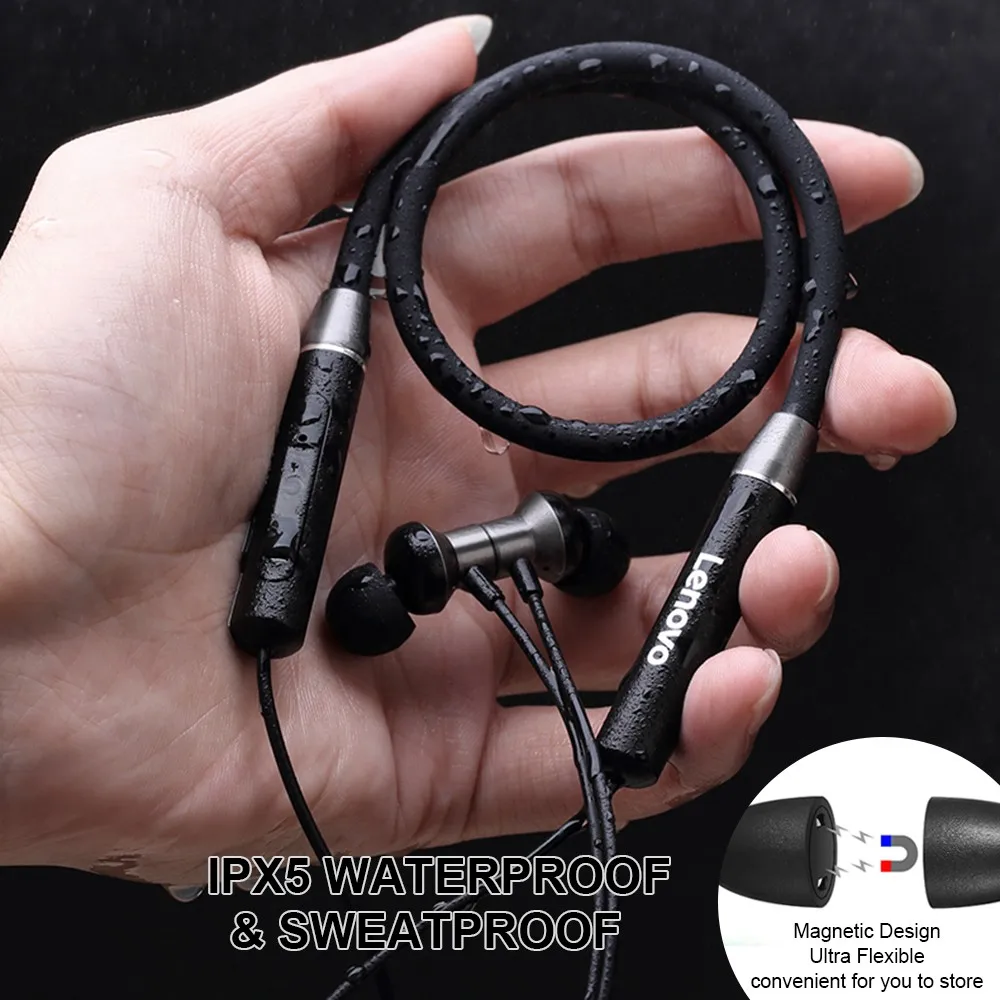 Беспроводные наушники Lenovo HE05 IPX5 водонепроницаемые спортивные Bluetooth