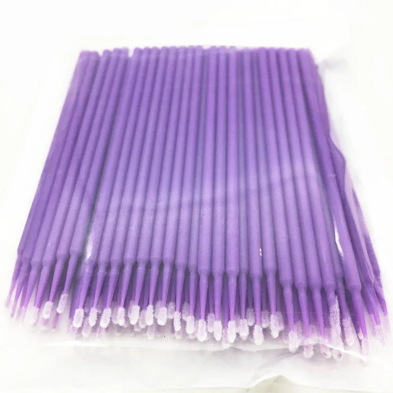 100PCS 100 шт. Одноразовые Макияж, ресницы мини Индивидуальные ресницы Аппликаторы тушь для ресниц для наращивания ресниц Макияж ватным тампоном инструмент - Цвет: 100PCS