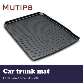 

Mutips 1Set Car Cargo rear trunk mat For BMW 5 Series F10 F11 F07 2010-2017 Boot Liner Anti Slip and Waterproof Mat Accessories