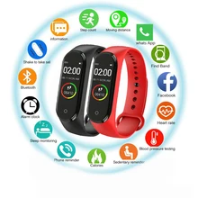 Горячая новинка M4 умный спортивный монитор для измерения артериального давления и сердечного ритма с часами для мужчин и женщин многофункциональный водонепроницаемый браслет