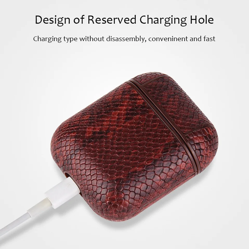 For Airpods Apple Original Earphone Case Leather Air Pods Cases 11 TWS Bluetooth Wireless Earphone Earbuds Cover Shockproof Bag (8)