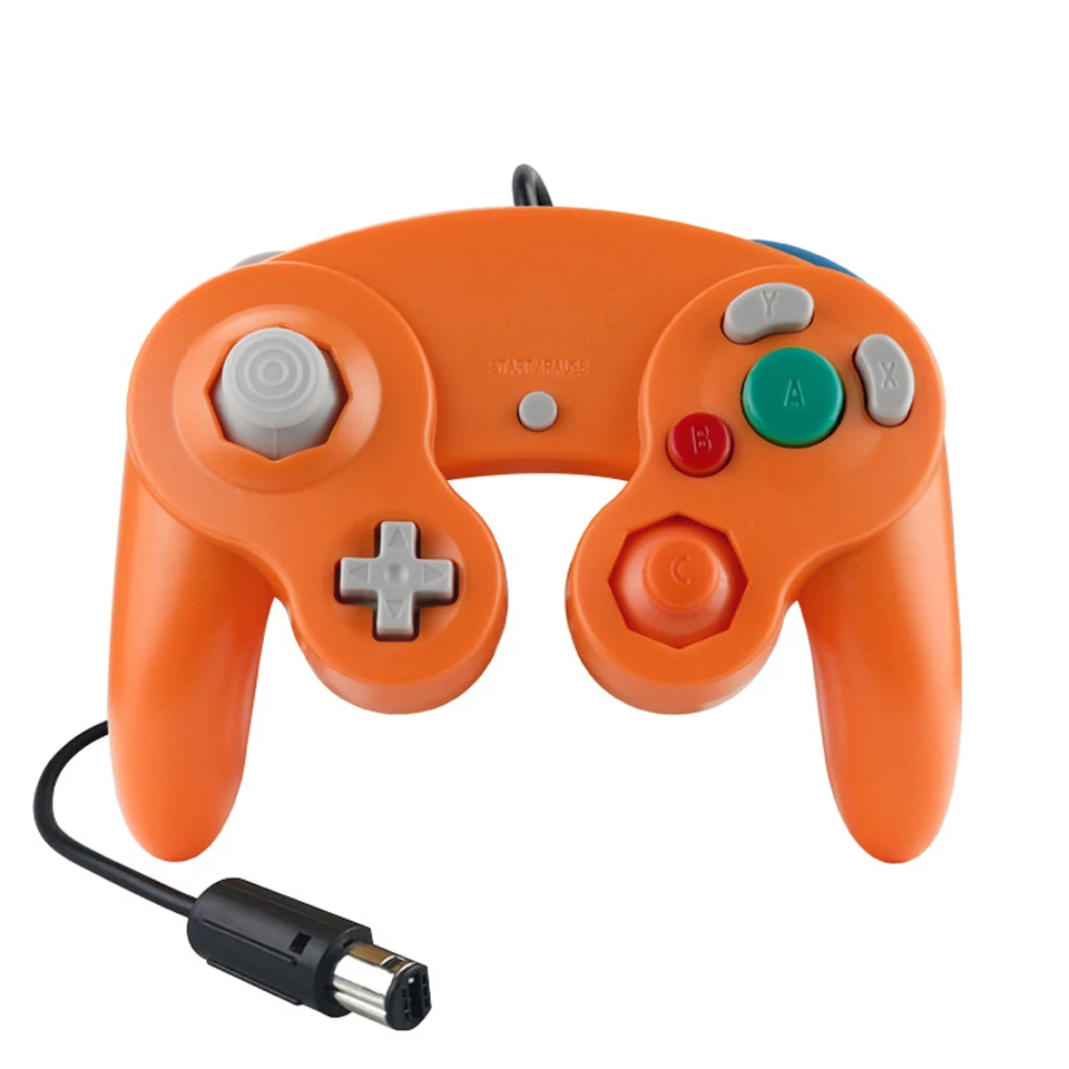 2 шт. в упаковке для контроллера Gamecube, контроллер для wii U/Will для игровой консоли - Цвет: HY-5101-OR