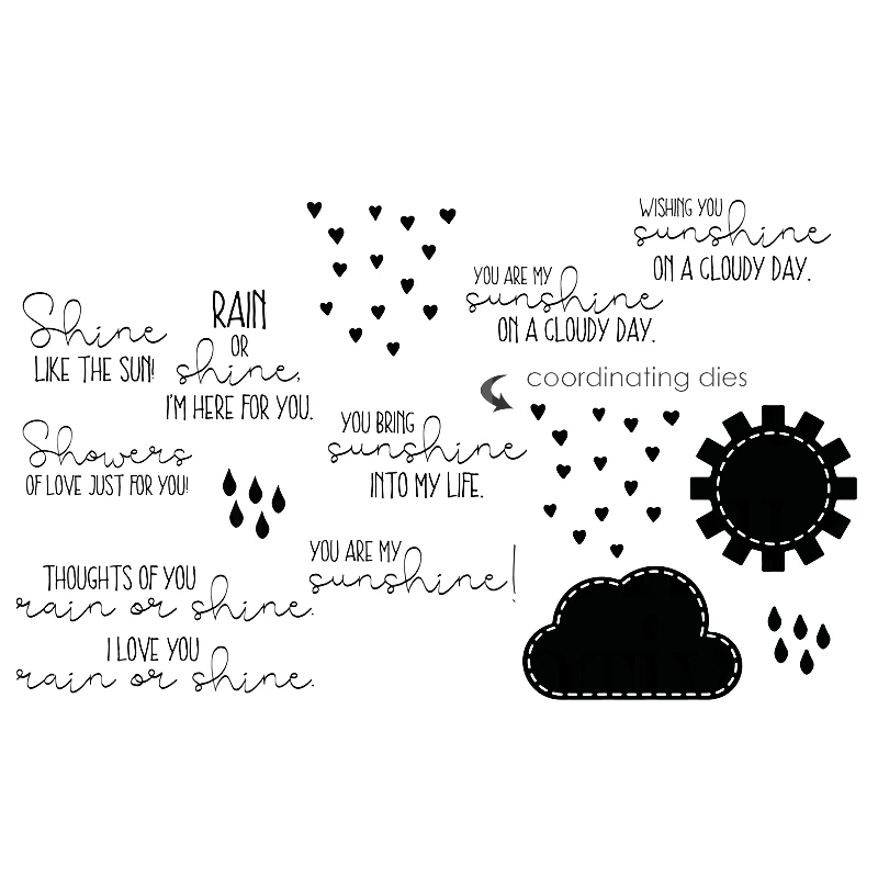 

Naifumodo Sunshine Metal Cutting Dies with Clear Stamps for Craft Dies Scrapbooking Card Album Stencil Cutting Dies New 2019